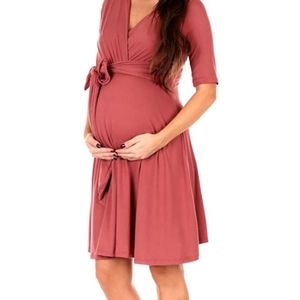 Mother Bee Maternity Hi Lo Dress